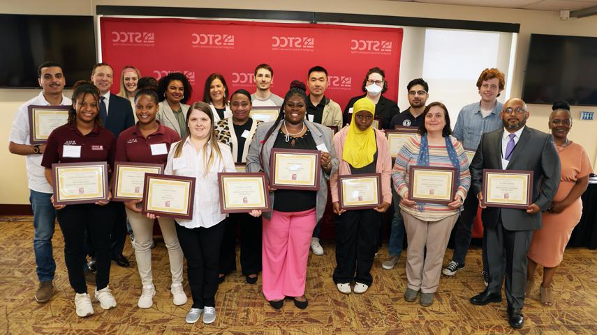 scholarship recipients at celebration